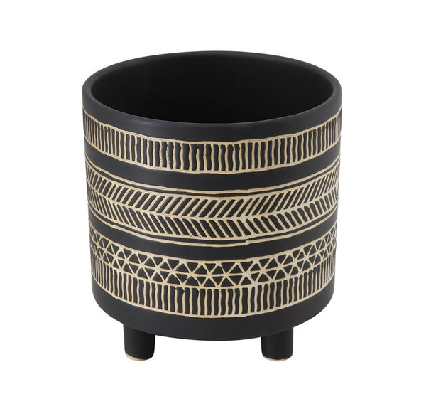 Stoneware flower pot