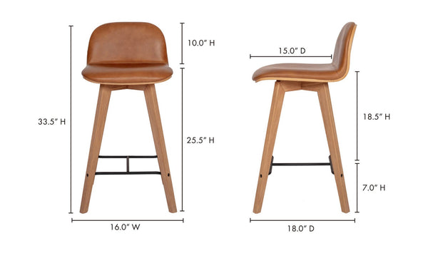 Naomi Counter Stool, Tan
